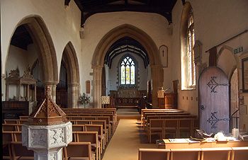 The interior looking east May 2012
